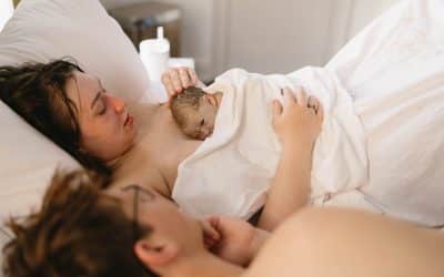 Parents with a new baby